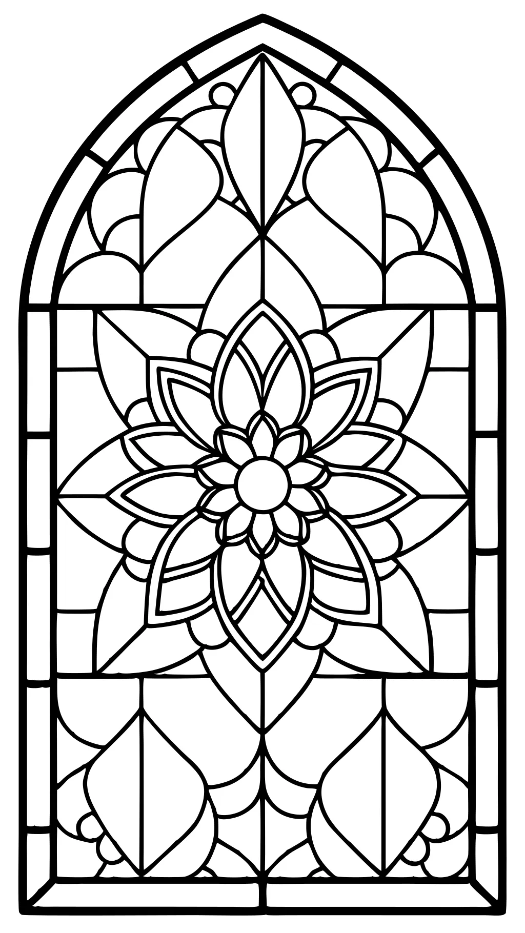 stained glass coloring pages